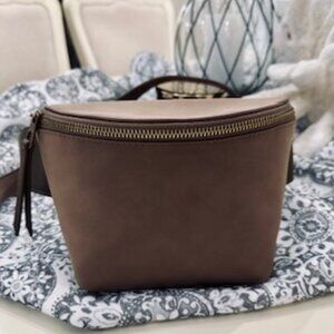*Brand New* Never Used Non-leather Taupe Color Woman's Fanny Pack